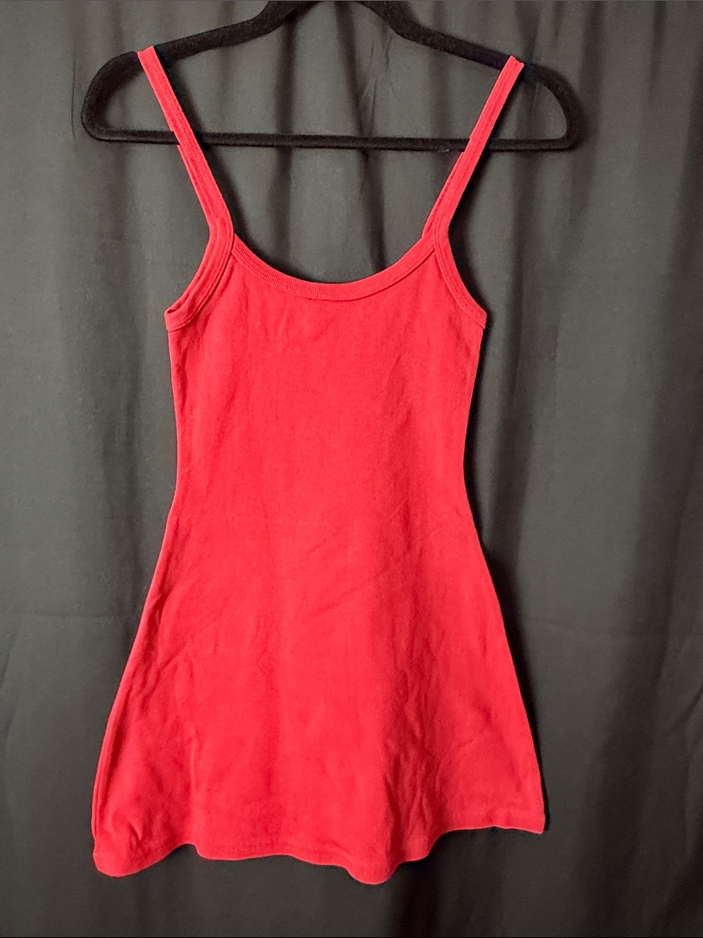 Los Angeles Apparel Red Spaghetti-Strap Mini Dress